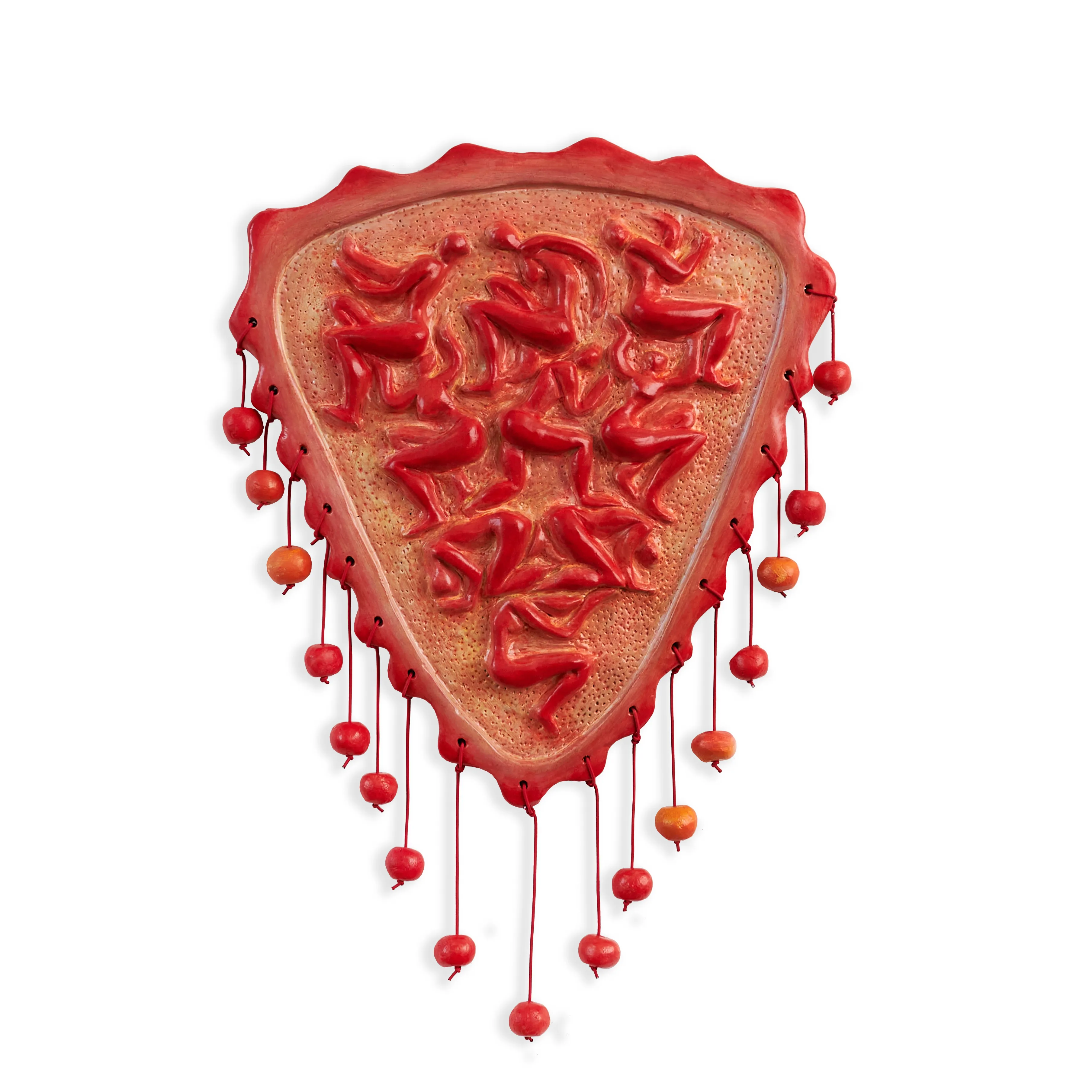 Image of Pyramid by Liza Obukhovska, size: 29x32cm, made of Modelling, clay, acrylic, varnish, Sculpture medium, from Khmelnytskyi, priced at $500