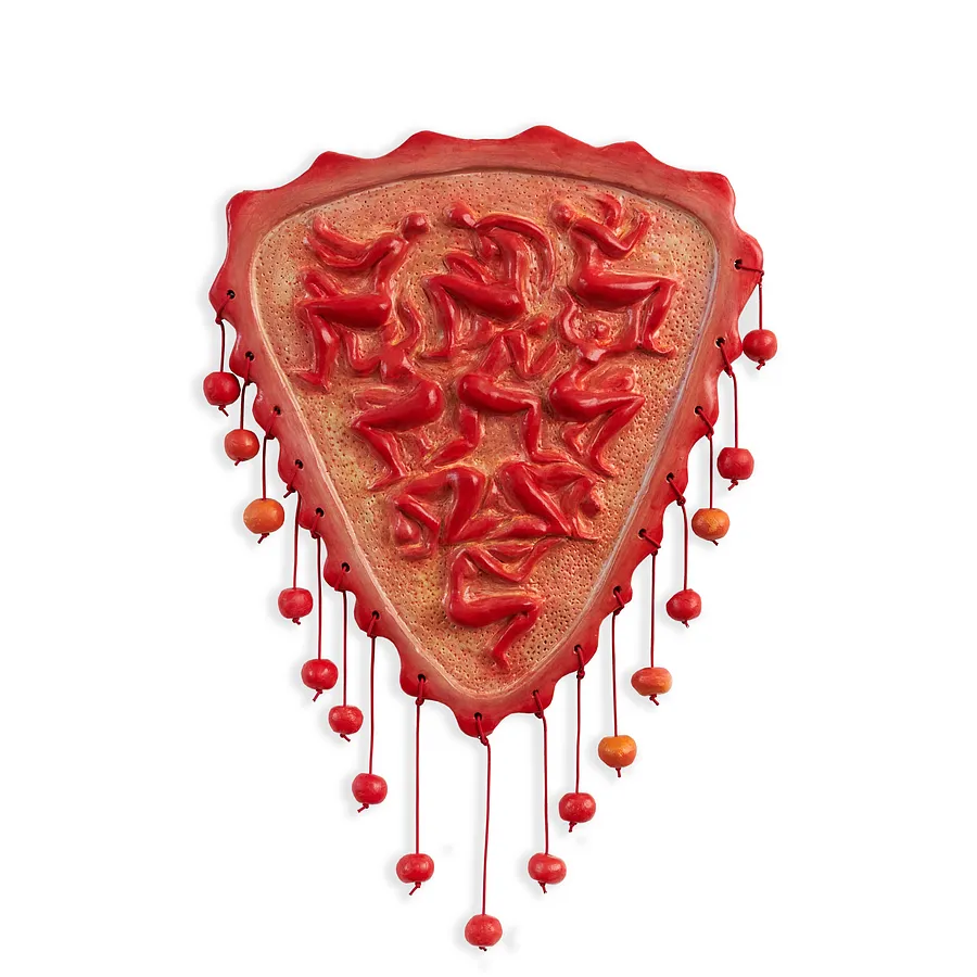 Image of Pyramid by Liza Obukhovska, size: 29x32cm, made of Modelling, clay, acrylic, varnish, Sculpture medium, from Khmelnytskyi, priced at $500