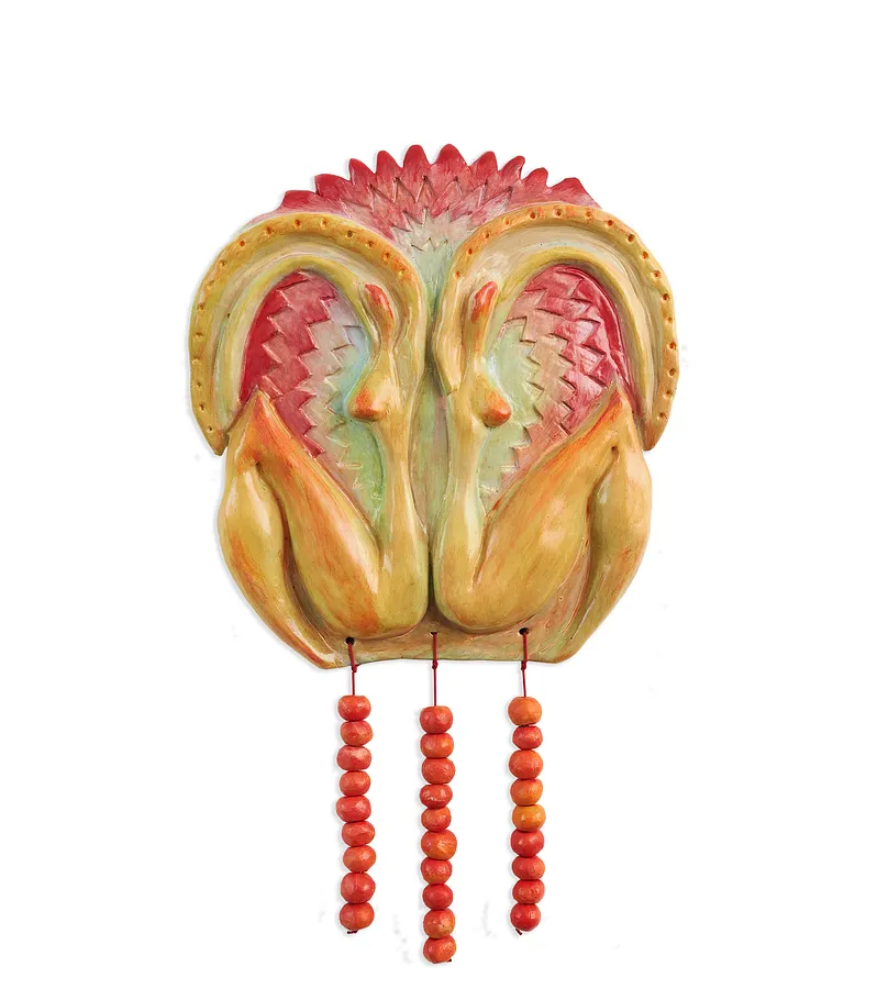 Image of Unity by Liza Obukhovska, size: 30x31, made of Modelling, clay, acrylic, varnish, Sculpture medium, from Khmelnytskyi, priced at $500