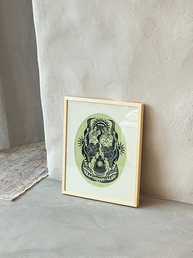 Image of ReDux by Liza Obukhovska, size: 43x36, made of PRINT, Graphics medium, from Khmelnytskyi, part of the LINOCUT series, priced at $150